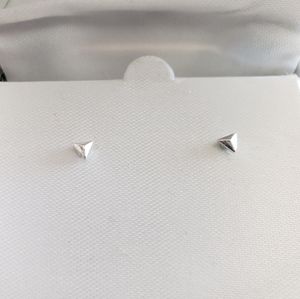 Tiny triangle earrings
